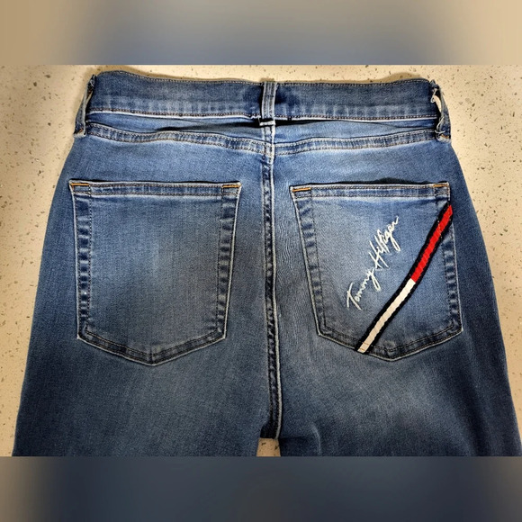 Tommy Hilfiger Ankle Jeans with Gold Zippers - Size 2- Vintage - Picture 7 of 7